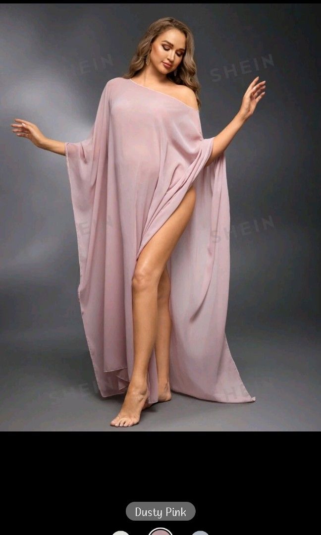 SHEIN Maternity Elegant Solid Flowy Photoshoot Dress (Category: Maternity wear) located in Bulacan. Submitted by jerzencarpio (Listing ID 1325444169, Image 3). Description: Bought from Shein for P465 and used only 1x for maternity photoshoot.