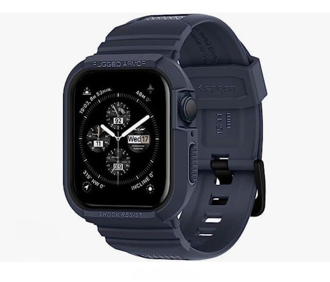 Spigen apple watch series Rugged Armor Pro Mobile Phones Gadgets Mobile Gadget Accessories Cases Sleeves on Carousell
