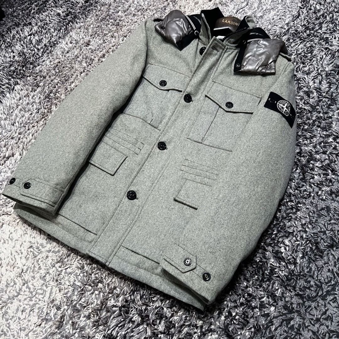 STONE ISLAND M 65 ICE JACKET WOOL BLEND