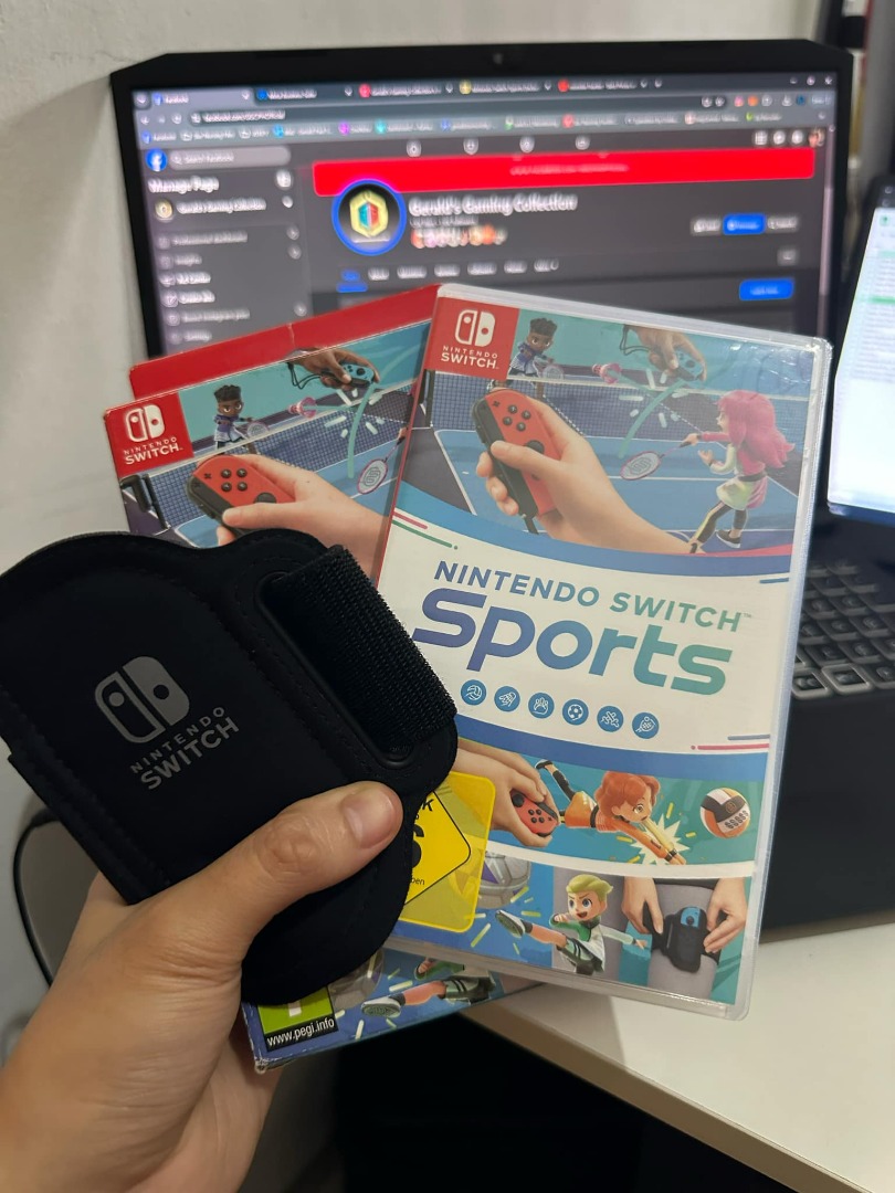 Switch Sports (w/ Box and Leg Strap), Video Gaming, Video Games ...