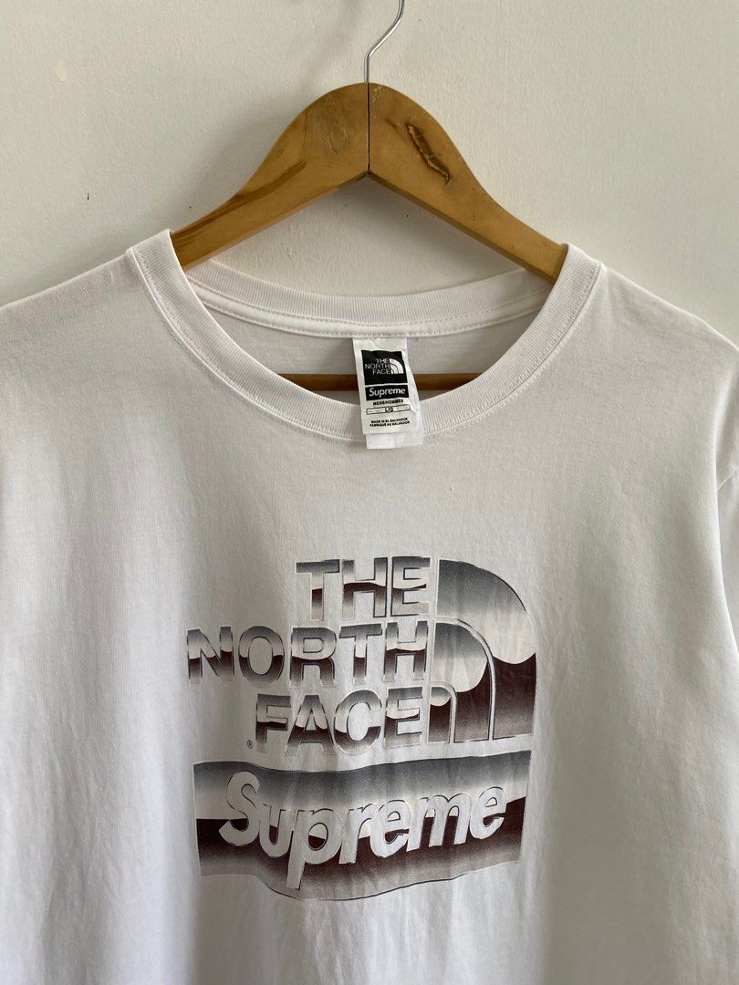 TNF X SUPREME (Category: Tshirts & Polo Shirts ) located in Pinamalayan. Submitted by initialthriftstore (Listing ID 1325447076, Image 3). Description: Very good condition Dimes: 28x20 Issues: None .