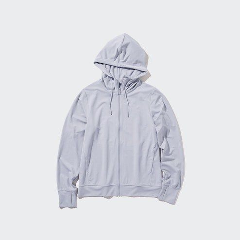 Airism uv cut long sleeve mesh hoodie outlet