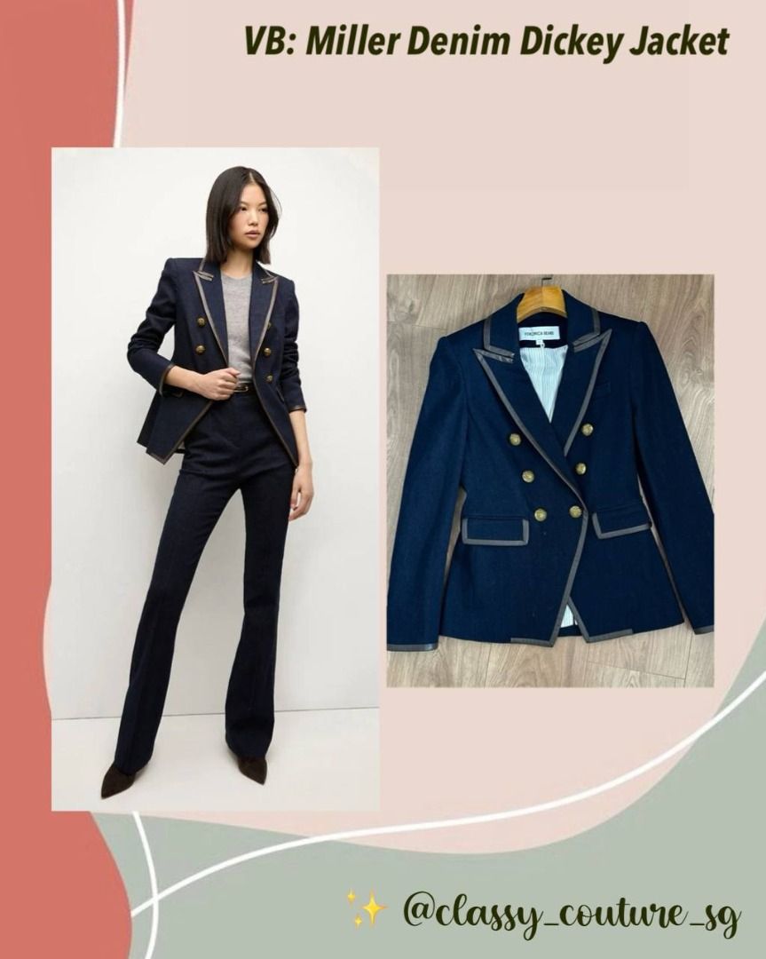 Veronica beard denim dickey top