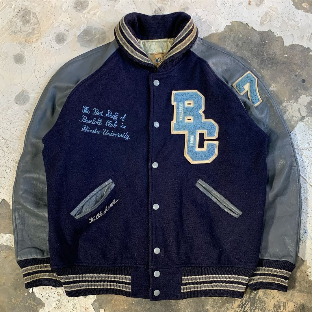 Vintage 80’s Rundown BC 77 Varsity Jacket not carhartt stussy Adidas nike  Russel champion military sukajan