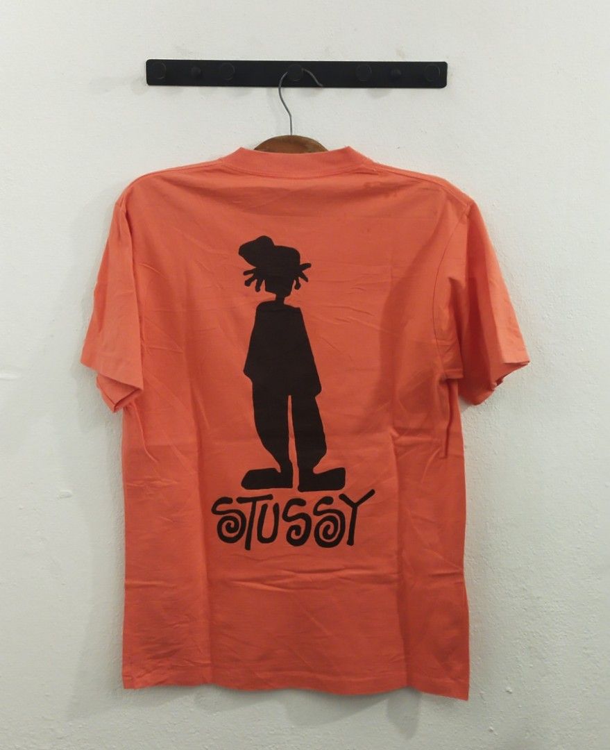 Vintage early 90s stussy shadow man t shirt, Men's Fashion, Tops