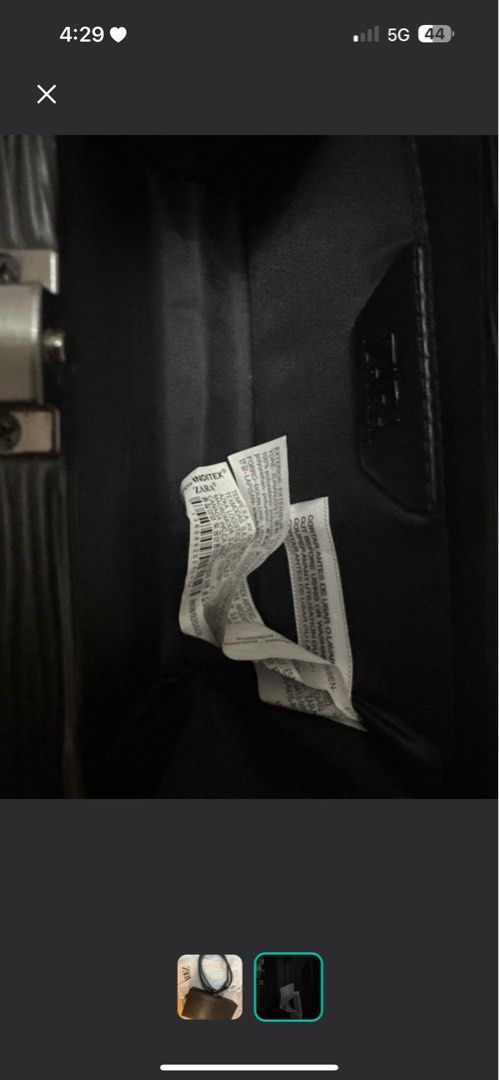 Zara Black Bag (Category: Shoulder Bags) located in Cabanatuan. Submitted by hithere000 (Listing ID 1325431979, Image 3). Description: Payment first in GCASH + SF, lbc lalamove.