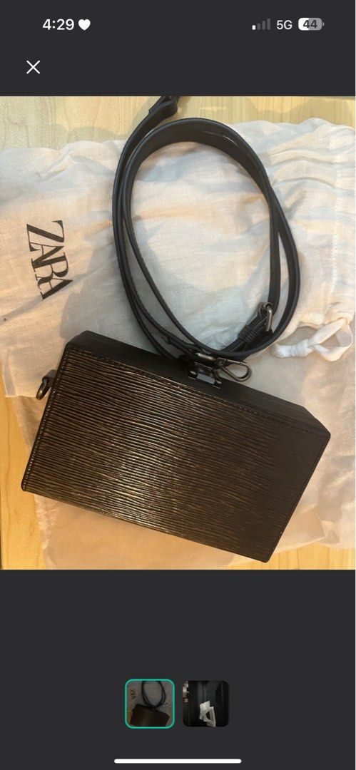 Zara Black Bag (Category: Shoulder Bags) located in Cabanatuan. Submitted by hithere000 (Listing ID 1325431979, Image 1). Description: Payment first in GCASH + SF, lbc lalamove.