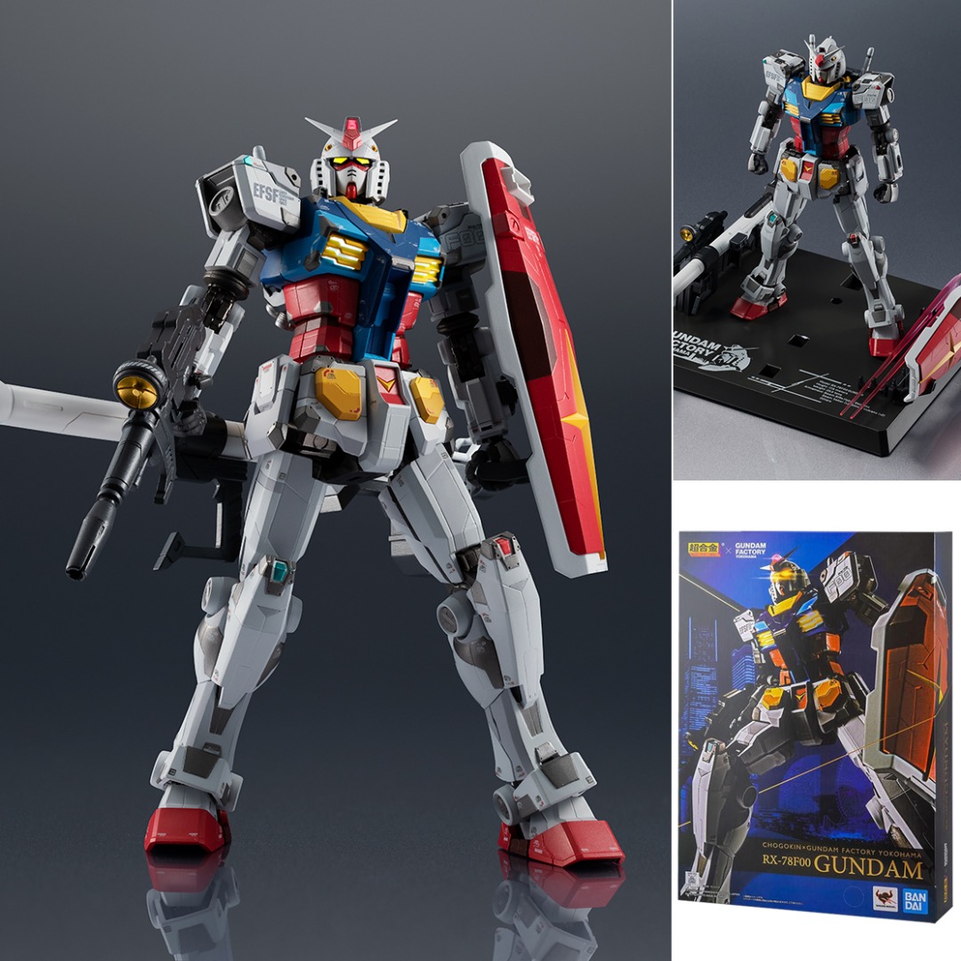 BANDAI - 超合金×GUNDAM FACTORY YOKOHAMA GUNDAM 超合金 超合金×GUNDAM FACTORY YOKOHAMA RX-78F00 GUNDAM ‐Night