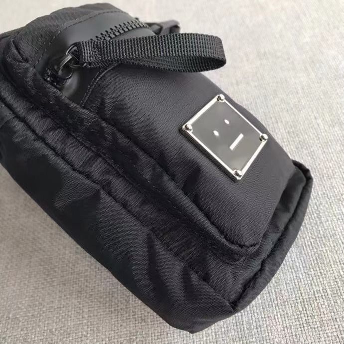 Acne Studios Logo Plaque Pocket Bag Black