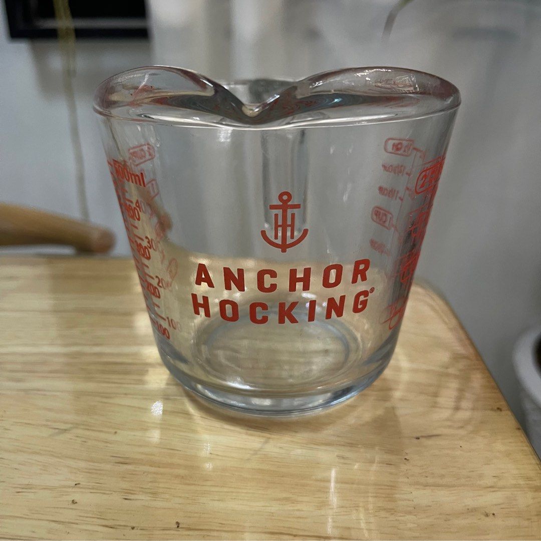 Anchor Hocking Glass Measuring Cup 2 cups 500 ml (Category: Bakeware) located in San Jose. Submitted by salt02 (Listing ID 1325600416, Image 1). Description: Like new From US 500 ml 2 cups.