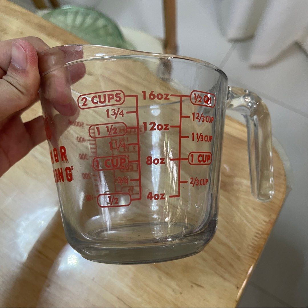 Anchor Hocking Glass Measuring Cup 2 cups 500 ml (Category: Bakeware) located in San Jose. Submitted by salt02 (Listing ID 1325600416, Image 2). Description: Like new From US 500 ml 2 cups.