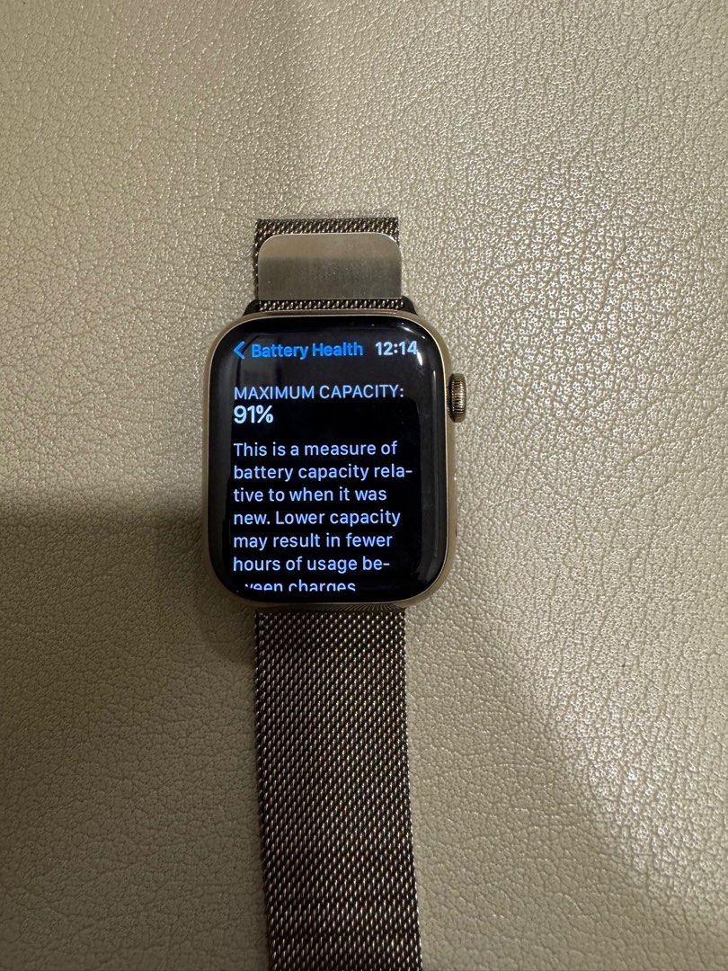 バッテリー91%】Apple Watch7 塩っぱ 45mm RED GPS 