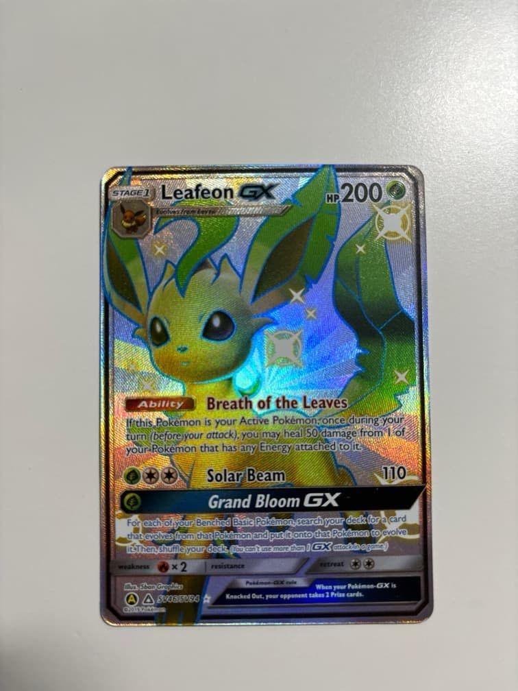 Authentic Brand New PTCG Pokmon cards Leafeon Shiny Hidden Fates, Hobbies  & Toys, Toys & Games on Carousell