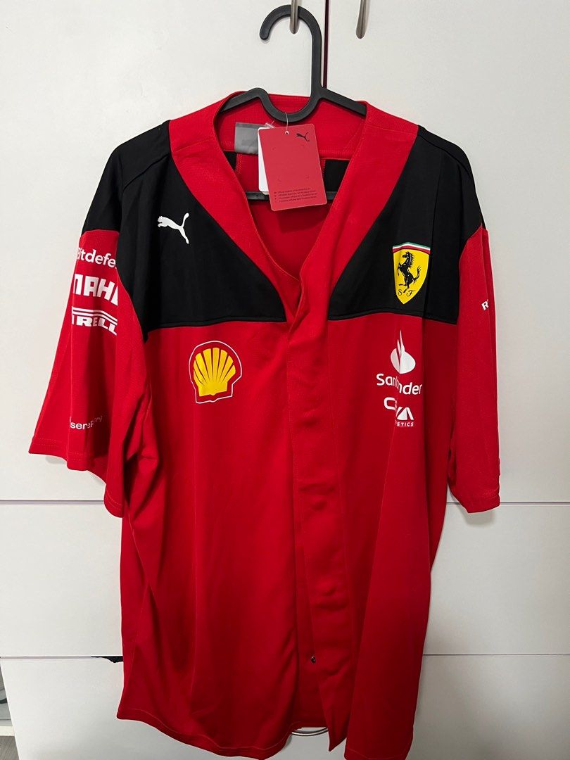 Authentic F1 Ferrari Baseball shirt Men s Fashion Tops Sets Tshirts Polo Shirts on Carousell