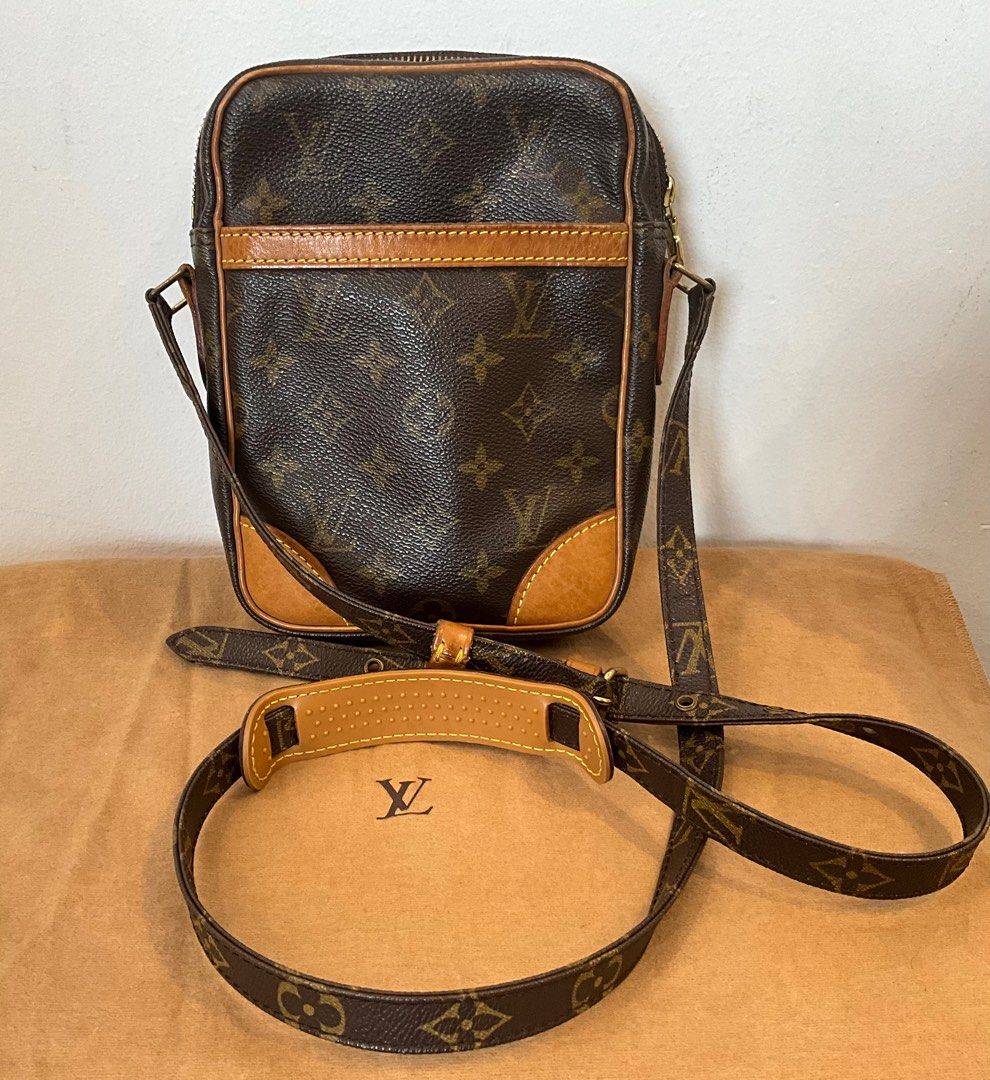 Authentic Louis Vuitton Sling bag Danube Women Unisex Monogram Canvas Brown Luxury Bags Wallets on Carousell