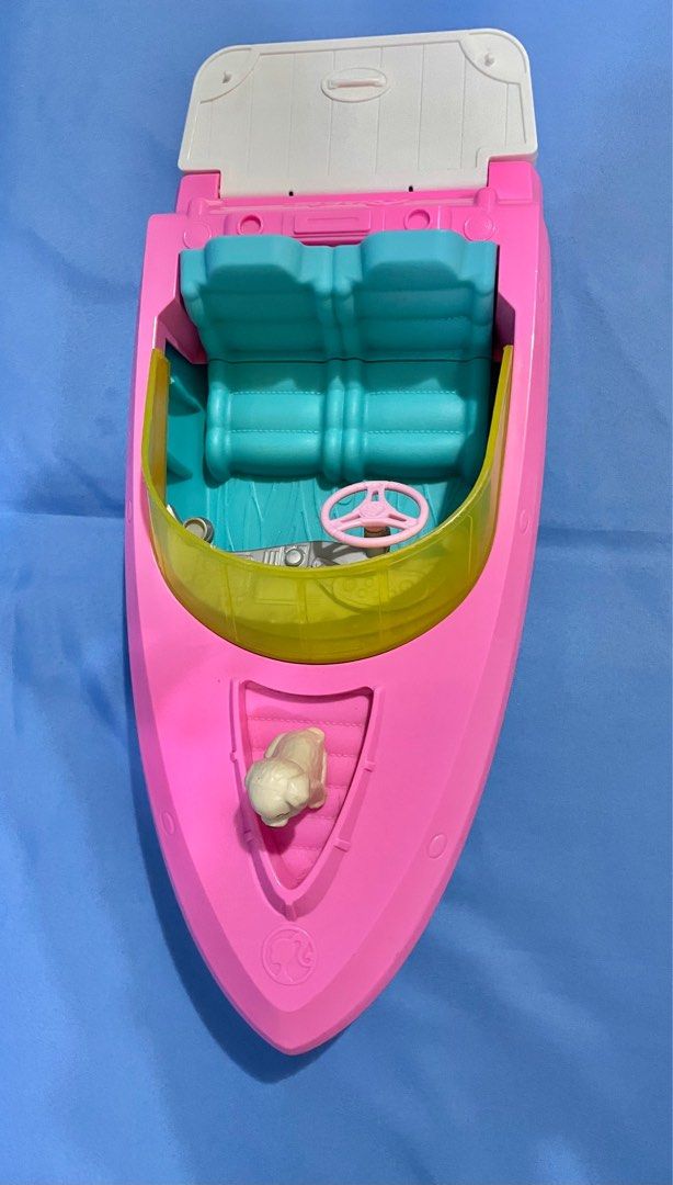 Barbie boat with puppy outlet