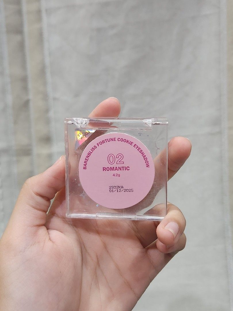 BNB Fortune Cookie Eye shadow 02 (Category: Makeup) located in Lingayen. Submitted by brulee21 (Listing ID 1325573501, Image 2). Description: selling my used BNB eyeshadow in shade 02 romantic, used the lighter matte color, only swatched ng glitter and darker shade of pink rfs: decluttering.
