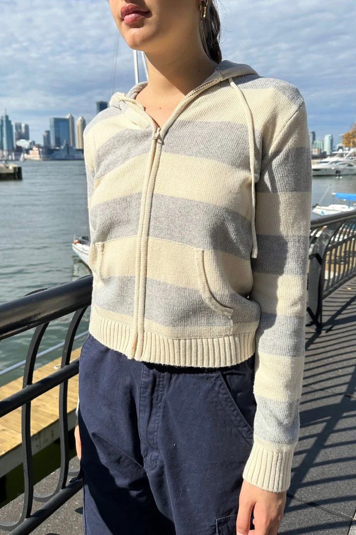 Brandy zip up sweater clearance