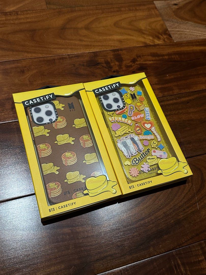 BTS Butter x CASETIFY Collaboration (iPhone 12 Pro Max) (Category: Cases & Sleeves) located in San Fernando. Submitted by declutterstudio (Listing ID 1325608918, Image 2). Description: Left Case (Used) Condition: Like New (9/10) Price: ₱2,500 Right Case (Brand New) Condition: Never Opened & Never tried (10/10) Mint Condition Price: ₱4,000 Take All: ₱6,000 RFS: Upgraded to a new phone 📱 .