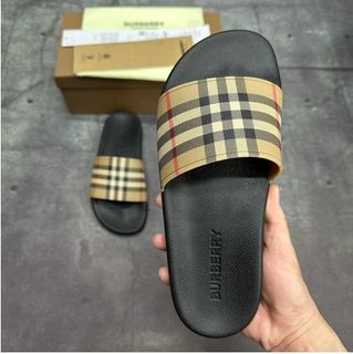 Affordable burberry slides For Sale Flipflops and Slides Carousell Singapore