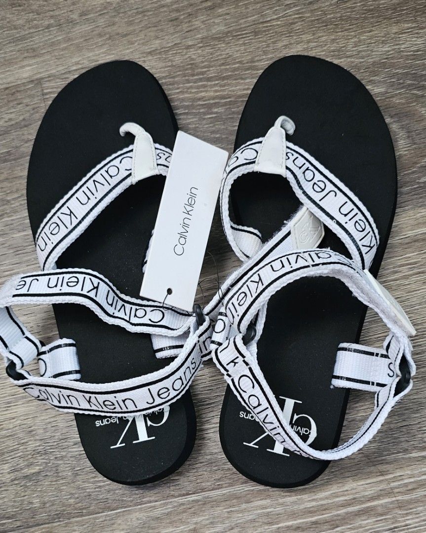 Calvin Klein Sandals Women s Fashion Footwear Sandals on Carousell