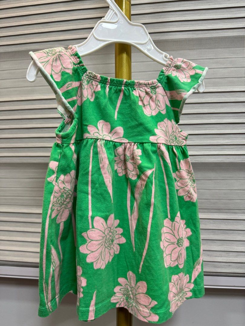 Carter s Green Dress 3 6m Babies Kids Babies Kids Fashion on Carousell