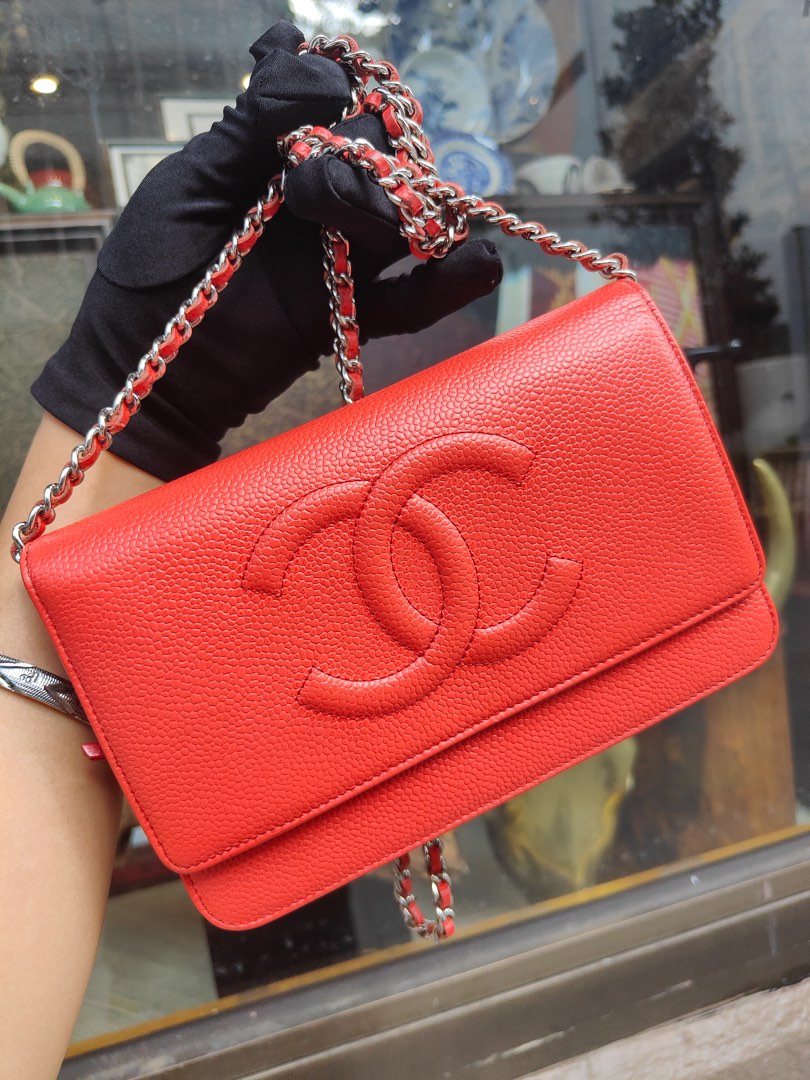 Chanel Woc Red Caviar SHW 24073007 Luxury Bags Wallets on Carousell