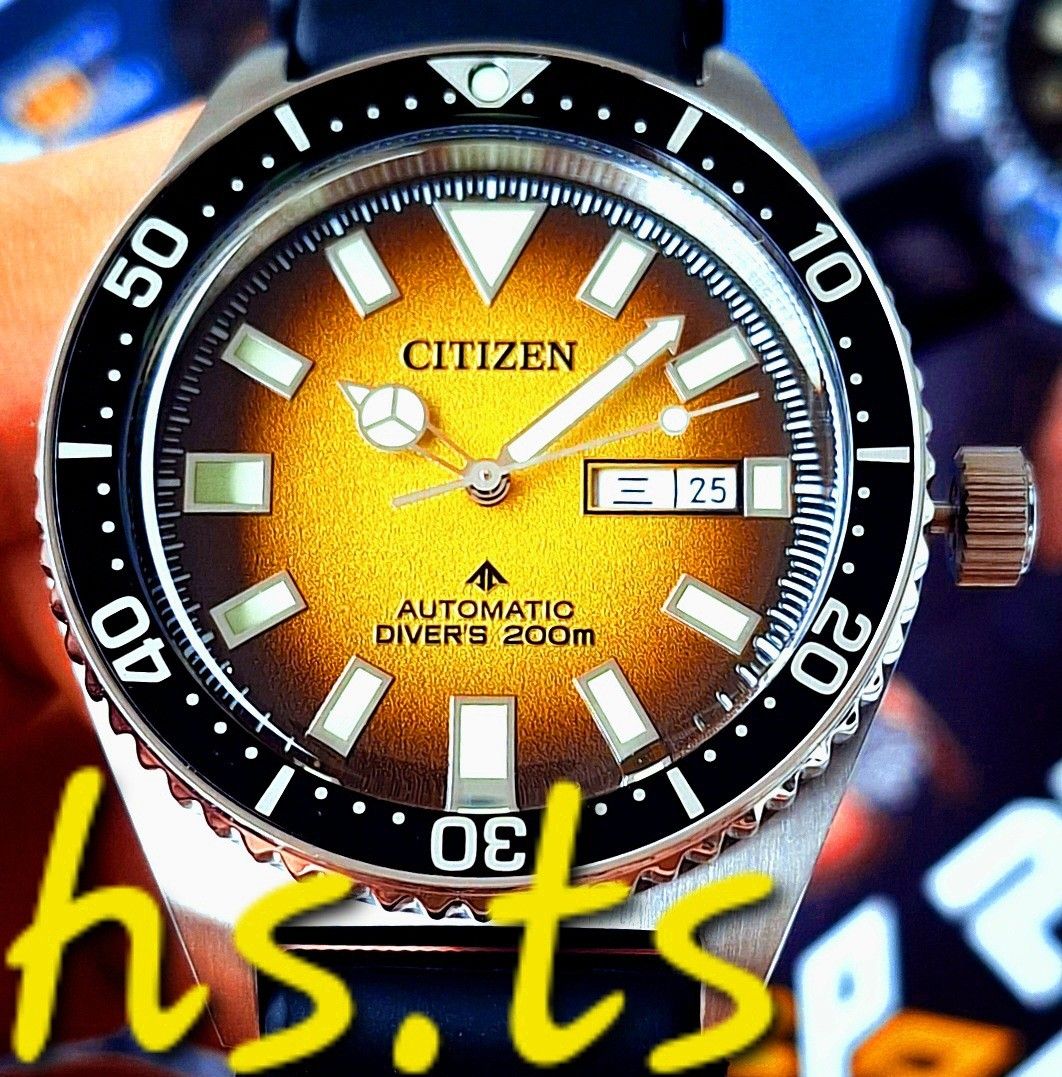 CHEAPEST SEPT 2024 Citizen Promaster Fume Yellow 40mm Automatic Divers Watch Men s Fashion Watches Accessories Watches on Carousell
