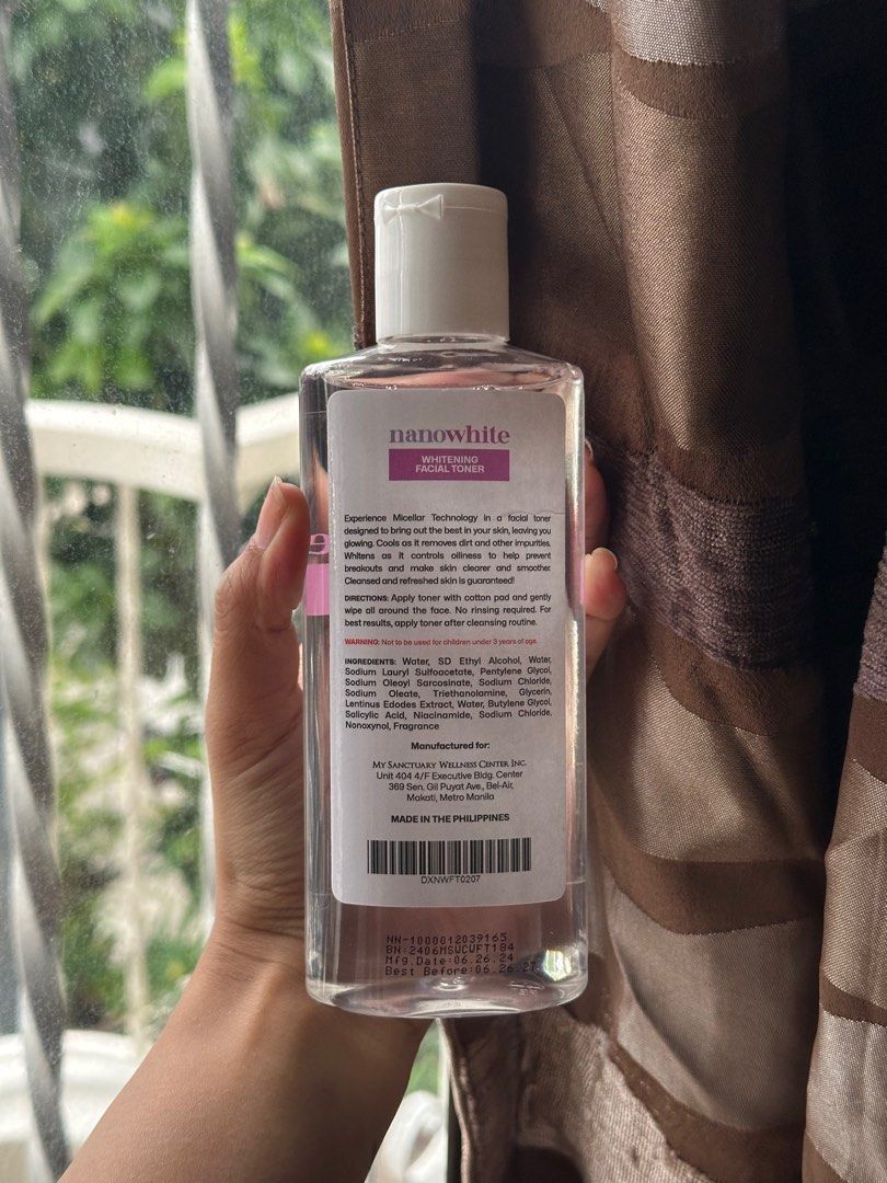 dermax nanowhite toner (Category: Face Care) located in Quezon City. Submitted by prlvd.byara (Listing ID 1325612136, Image 2). Description: Almost new. Had to stop my skin care routine as advised by my new derma 😓 Bought for 350 in Skin Station.