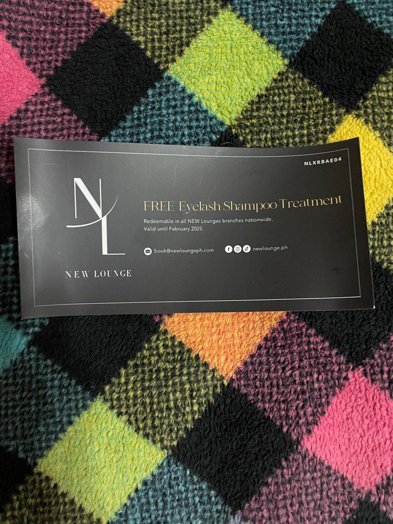 EYE LASH SHAMPOO voucher (Category: Face Care) located in Muntinlupa City. Submitted by mystyle10 (Listing ID 1325618206, Image 1). Description: Gift Certificate.