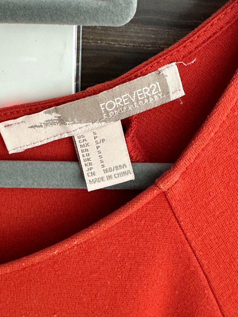 Forever 21 burnt orange dress
