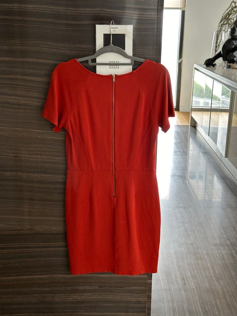 Burnt orange dress forever 21 clearance