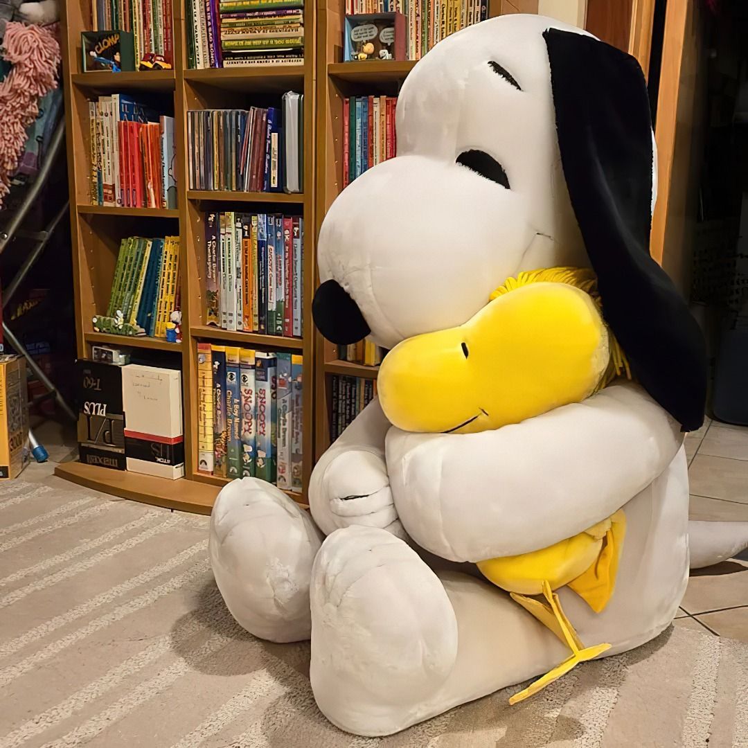 Giant Snoopy Hugging Woodstock Plush Pair Hobbies Toys Toys Games on Carousell