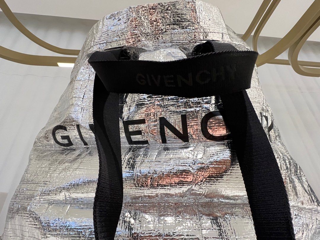 Givenchy G-Shopper Metallic Silver Logo Tote Bag (Category: Luxury Bags & Wallets) located in Makati City. Submitted by luxuryshopper01 (Listing ID 1325610516, Image 2). Description: Givenchy G-Shopper Metallic Silver Logo Tote Bag 100% Authentic and Brand New With Box, Dust Bag, Authenticity Card and Paper Bag (ideal for gift) Store Price: Php 62,500 .