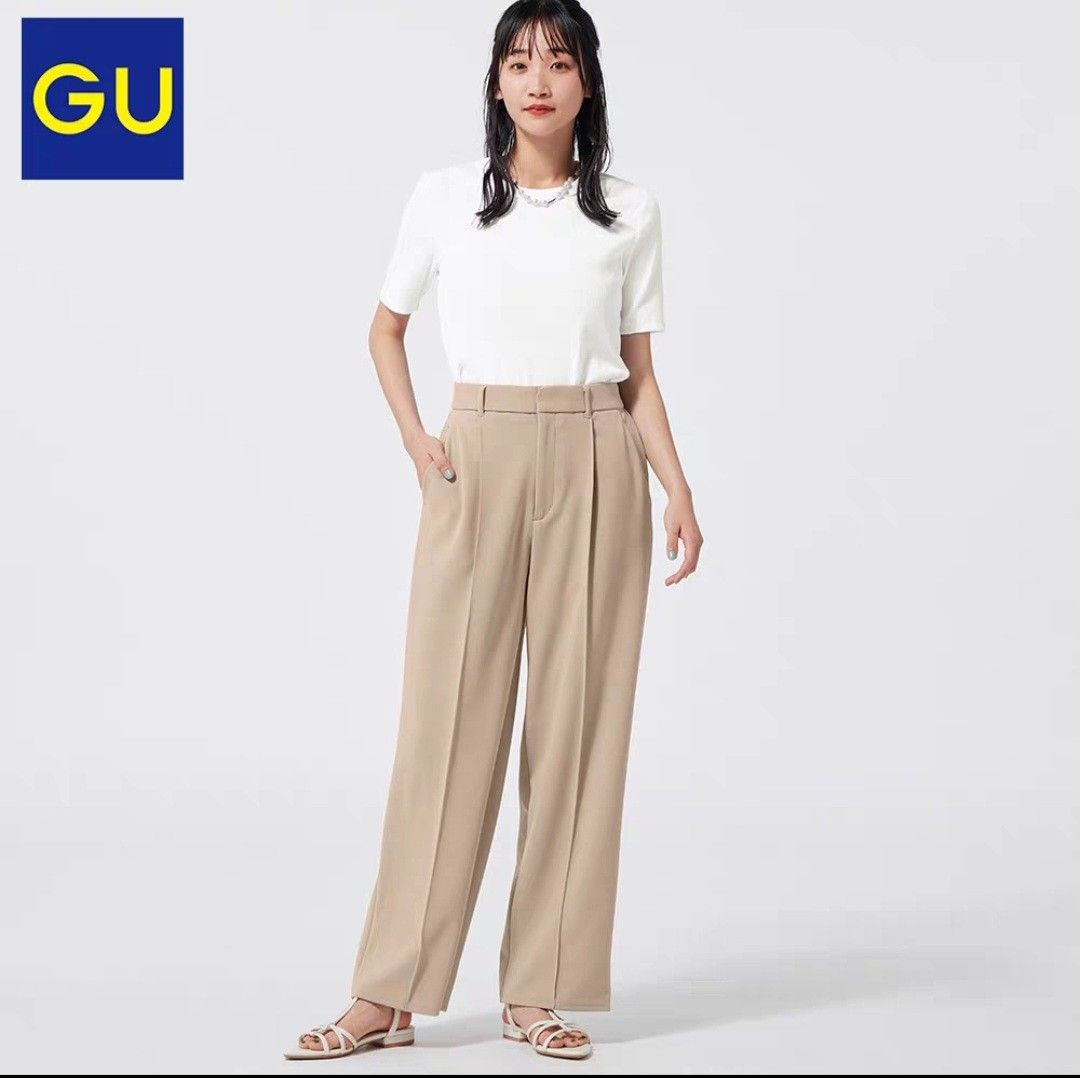 Gu wide leg pants in nude size S