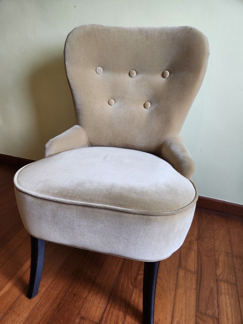 IKEA REMSTA Armchair Furniture Home Living Furniture Chairs on Carousell