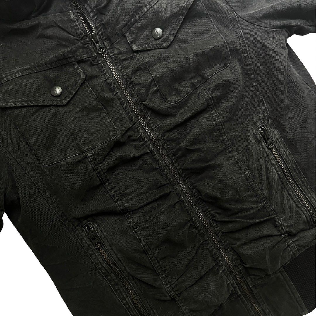 JACKROSE レザージャケット M 黒 Y2K ファー キルティング裏地 00s archive jackrose leather jacket y2k（JACKROSE｜ジャック