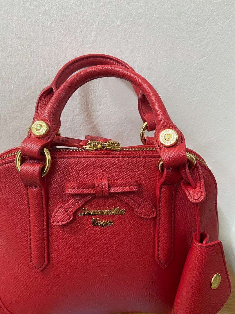 Japanese brand Samantha Vega red handbag