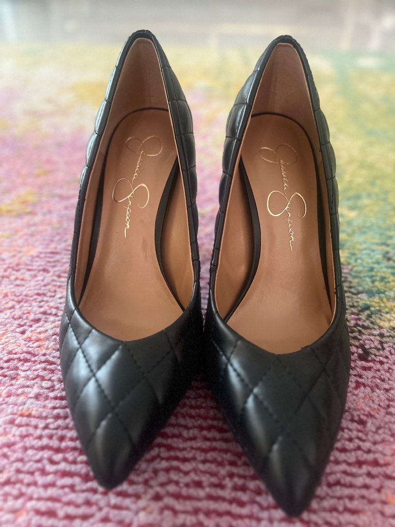 Jessica simpson black pumps discount