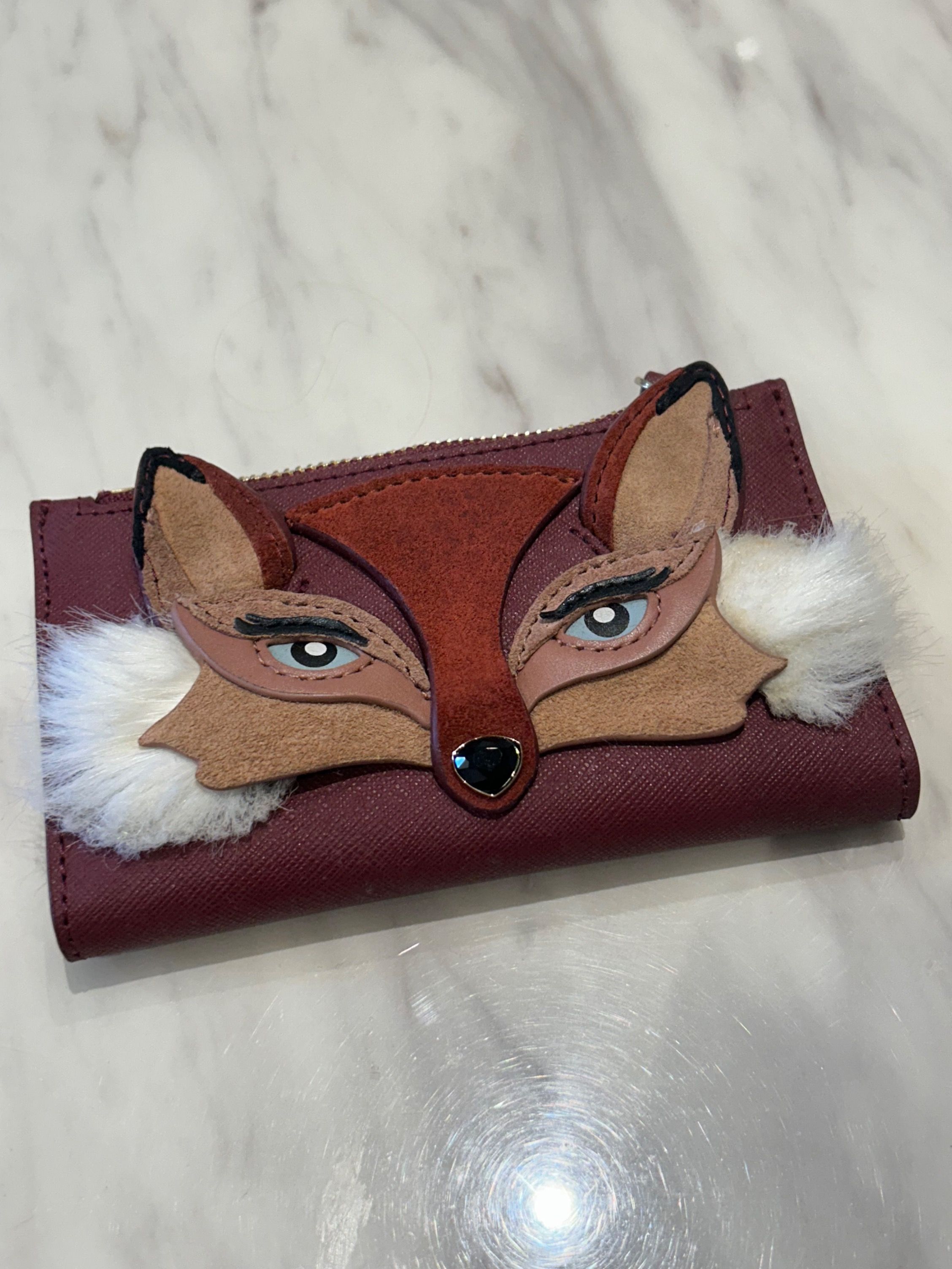Kate spade fox wallet top