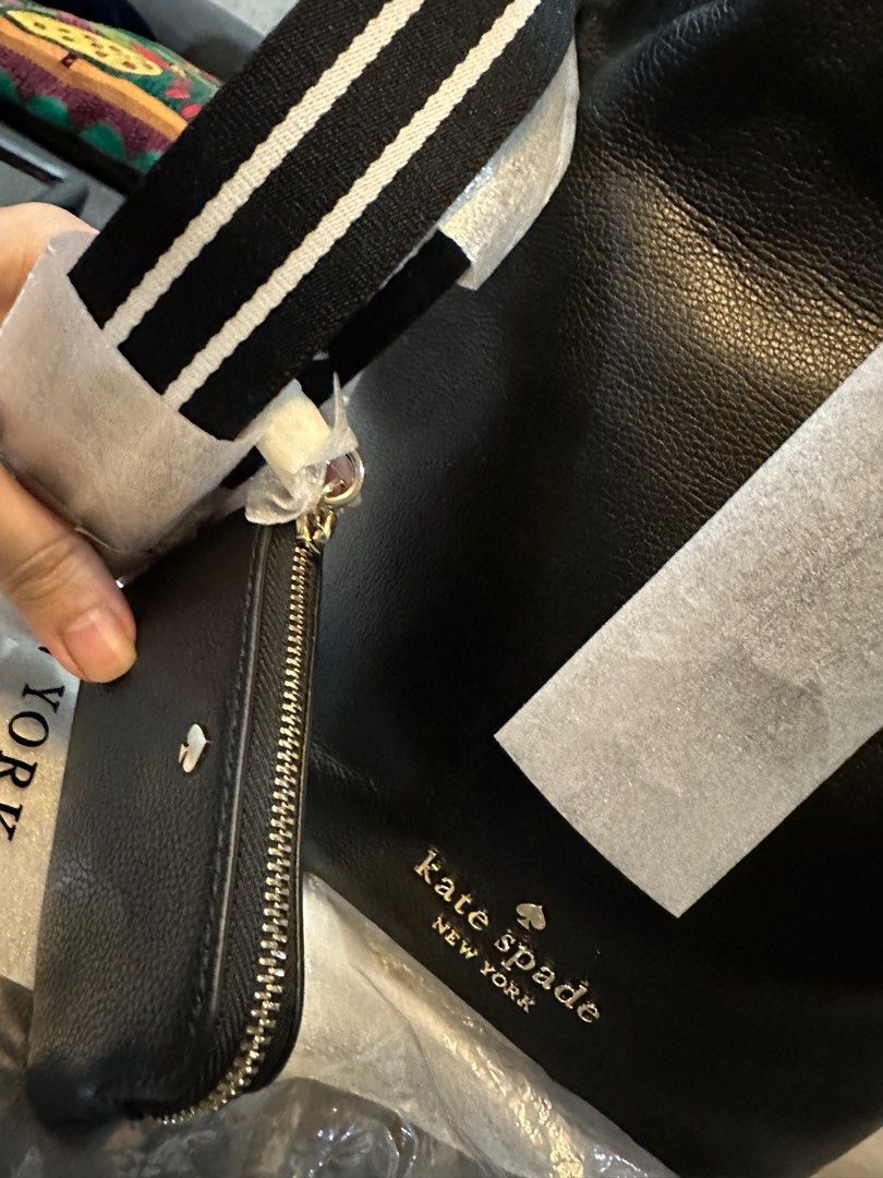 Kate Spade Rosie Bucket Bag (Category: Cross-body Bags) located in Manila. Submitted by th1234shop (Listing ID 1325594334, Image 3). Description: Kate Spade Rosie Bucket With Guitar Strap and coin purse Pebble leather Authentic from US MOP: BPI, BDO and Gcash MOD: Lalamove, Grab- within manila and Jnt, Gogoexpress for provincial..