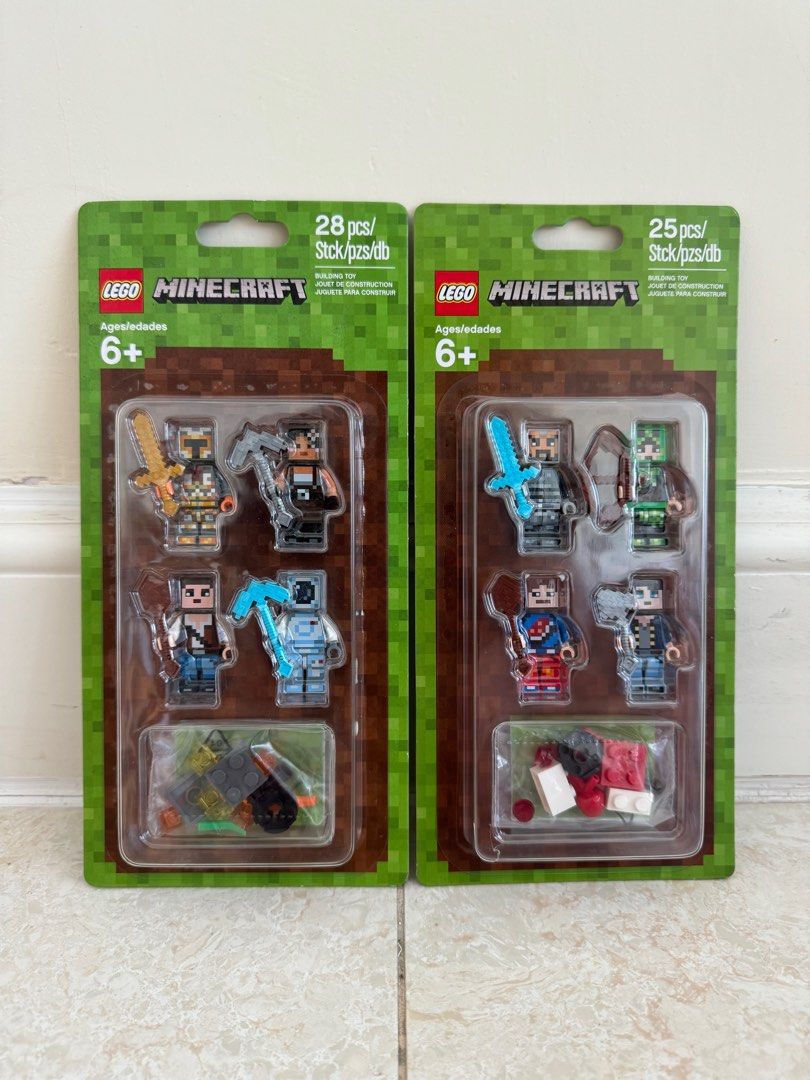 Lego Minecraft Minifigure set 853609 85310, 興趣及遊戲, 玩具