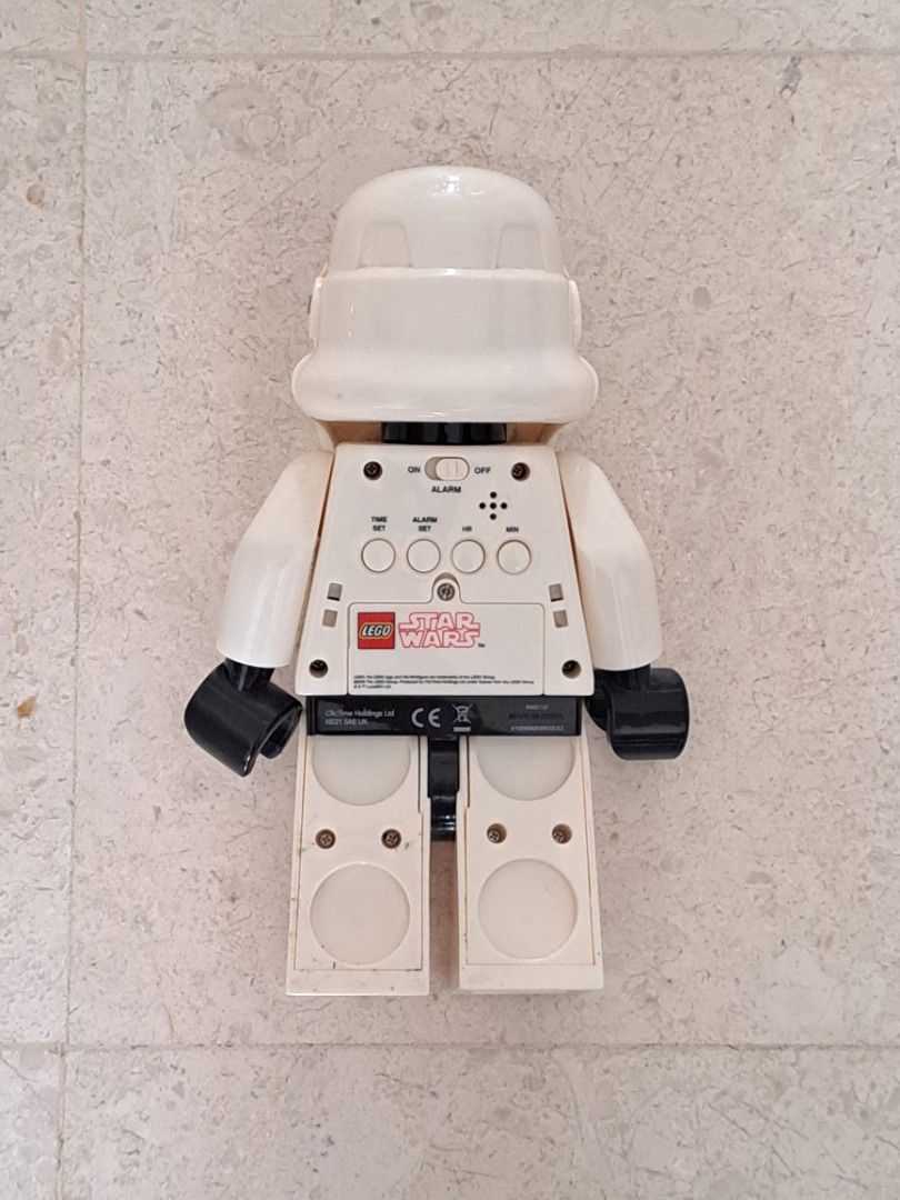 Lego Stormtrooper Alarm Clock Furniture Home Living Home Decor Clocks on Carousell