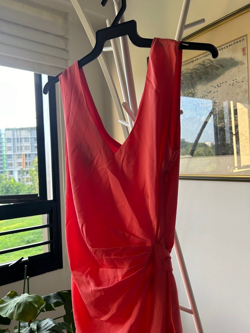 Mango Coral Dress Women s Fashion Dresses Sets Dresses on Carousell