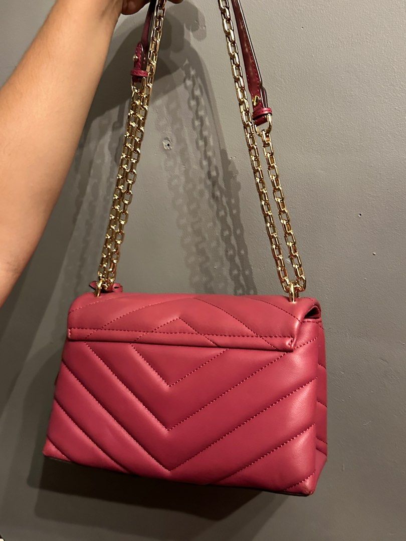 Magenta michael kors bag shop