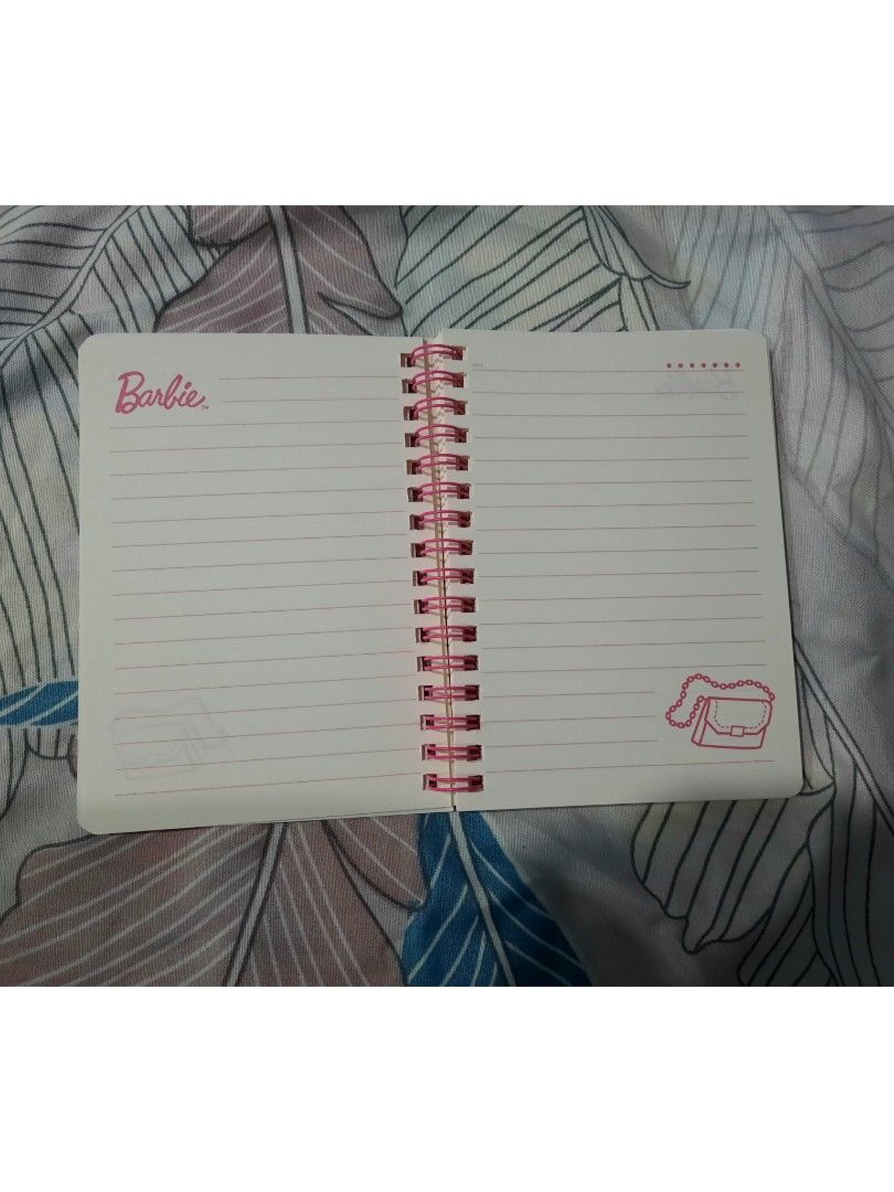 Miniso Barbie Notebook (Category: Stationery & School Supplies) located in Legazpi City. Submitted by alyblueberyl (Listing ID 1270189868, Image 3). Description: Brandnew No flaw 14x10 inch Location: Legazpi City, Albay.