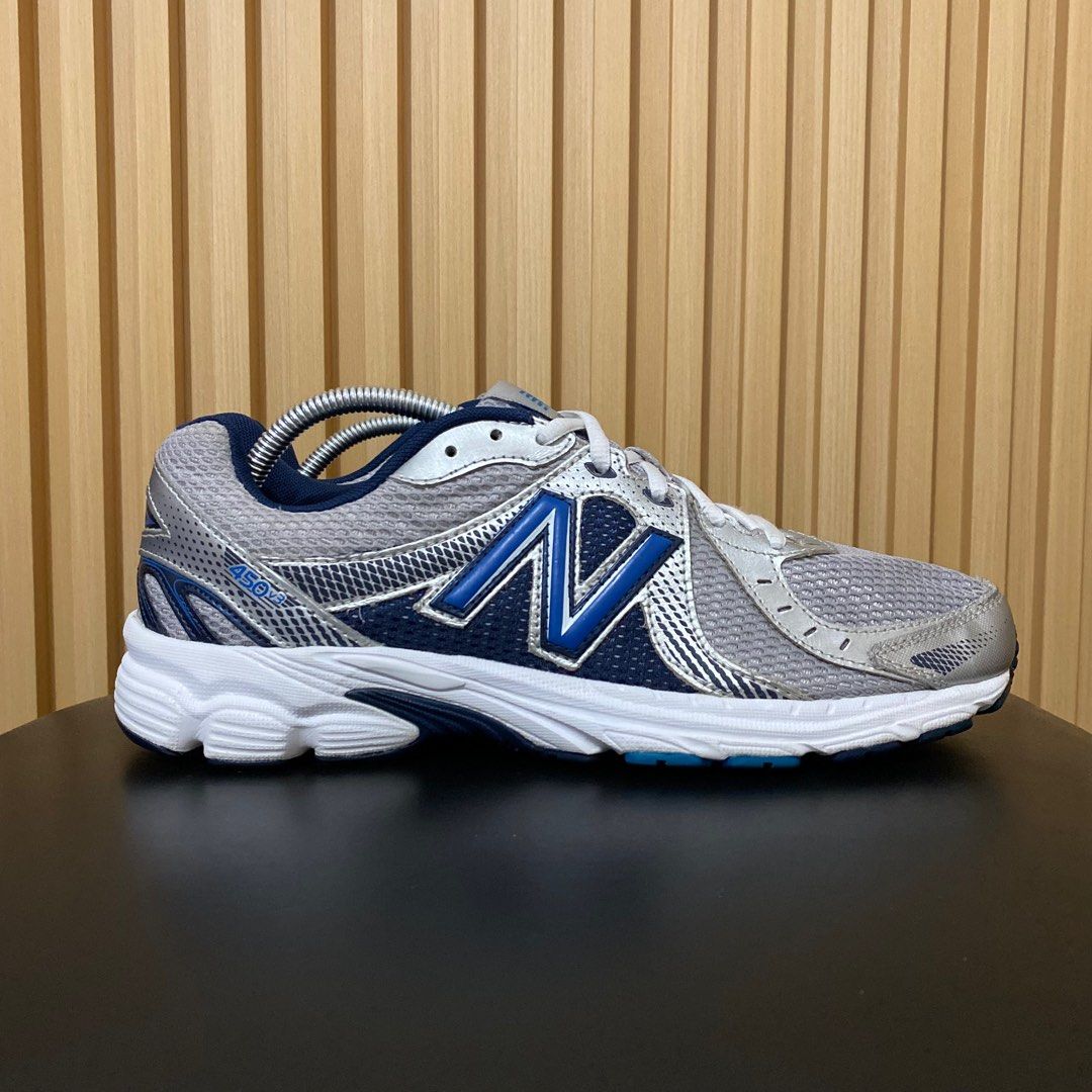 New Balance 450v3 Silver Blue Running Fesyen Pria Sepatu Sneakers di Carousell