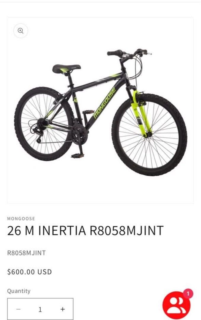 Mongoose men's 26 inertia clearance