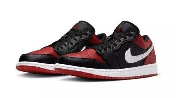 Nike Air Jordan 1 Low Bred Toe 553558 066 Men Size US 11 UK 10 EU 45 Nike Air Jordan Sneakers Men s Fashion Footwear Sneakers on Carousell