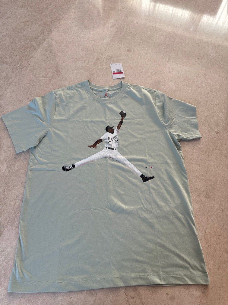 Nike Air Jordan Barons 45 Jumpman Men s T shirt Men s Fashion Tops Sets Tshirts Polo Shirts on Carousell